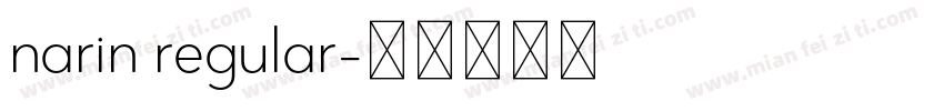 narin regular字体转换